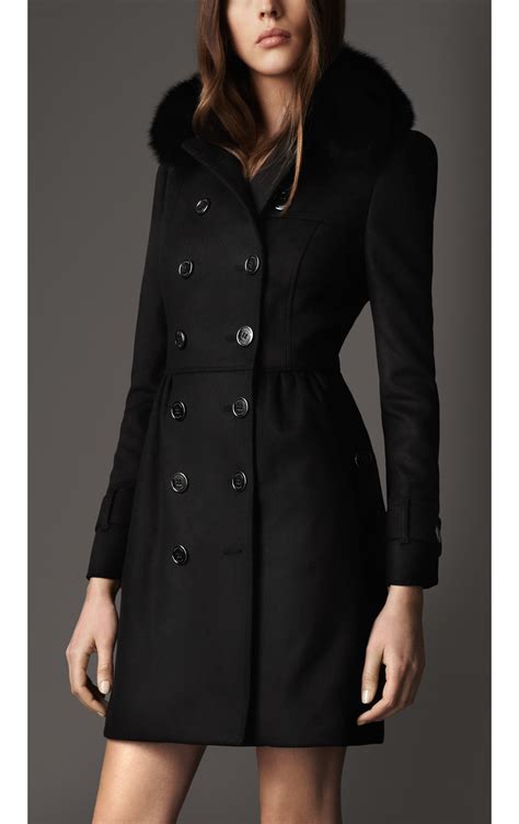 burberry fur collar military coat|burberry trench coat worth it.